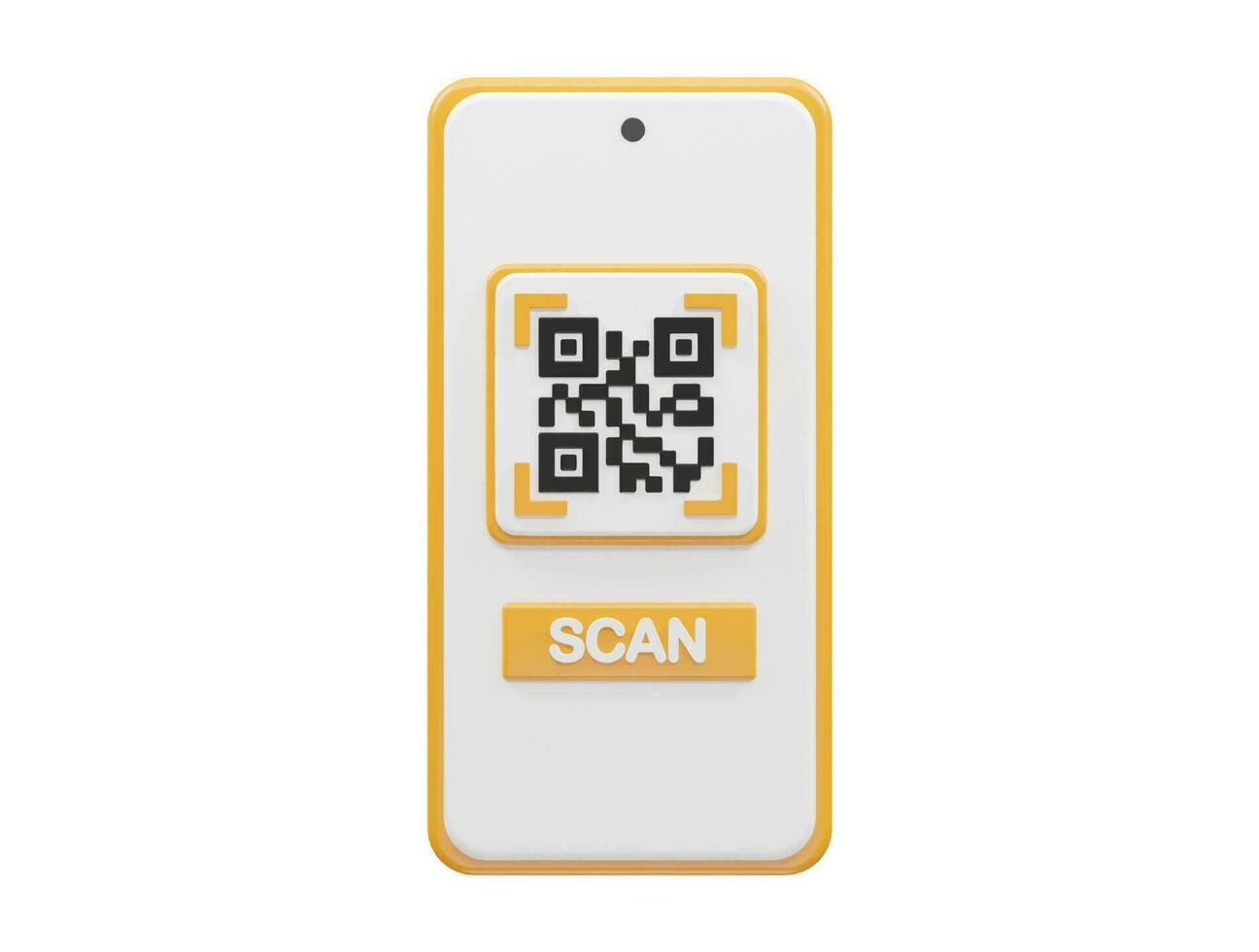 qr Code 3d Illustration Vektor Element transparent