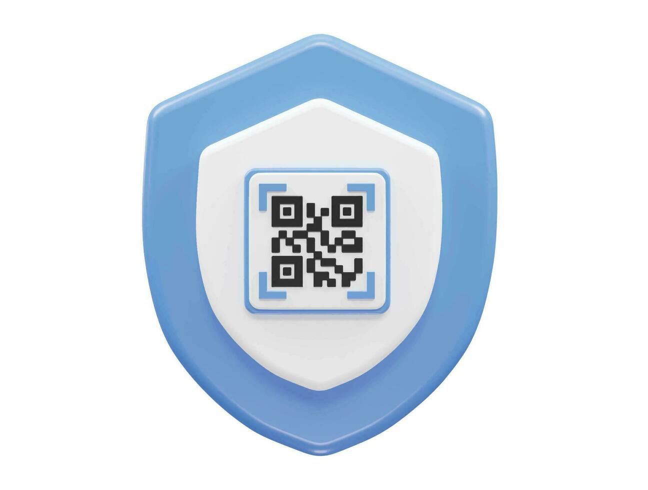 qr Code 3d Illustration Vektor Element transparent