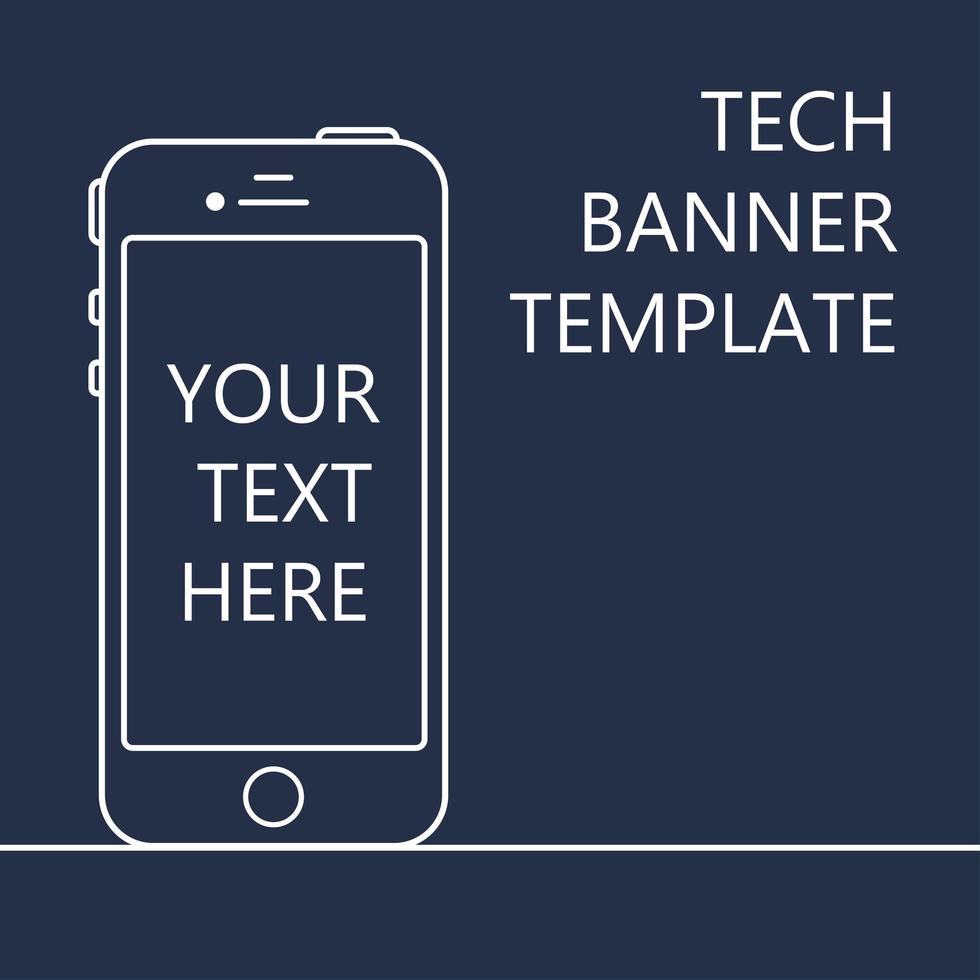 Web-Banner mit Telefon vektor