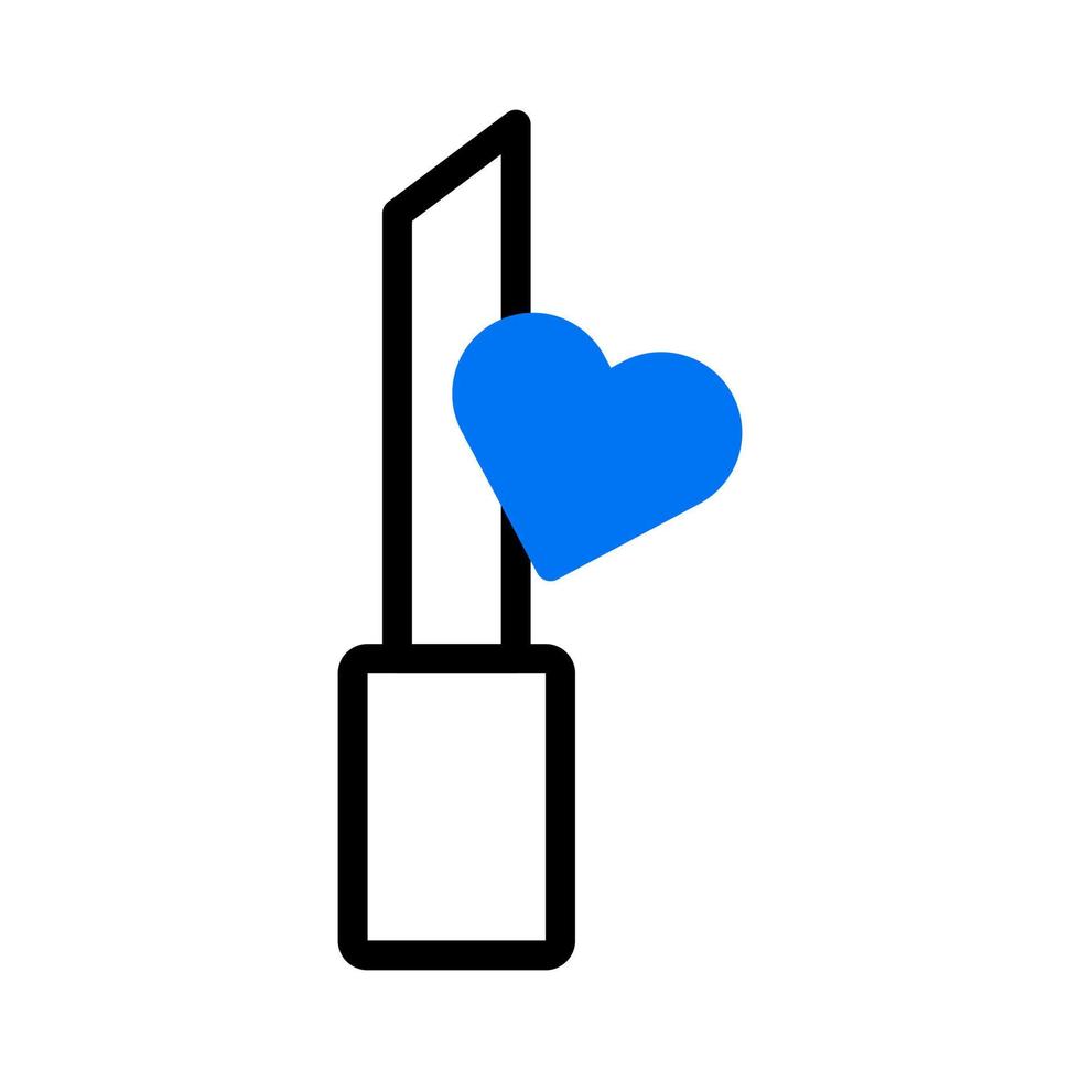 kosmetisk ikon duotone blå stil valentine illustration vektor element och symbol perfekt.