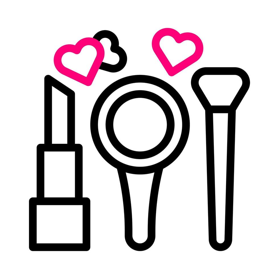 kosmetisk ikon duofärg rosa stil valentine illustration vektor element och symbol perfekt.