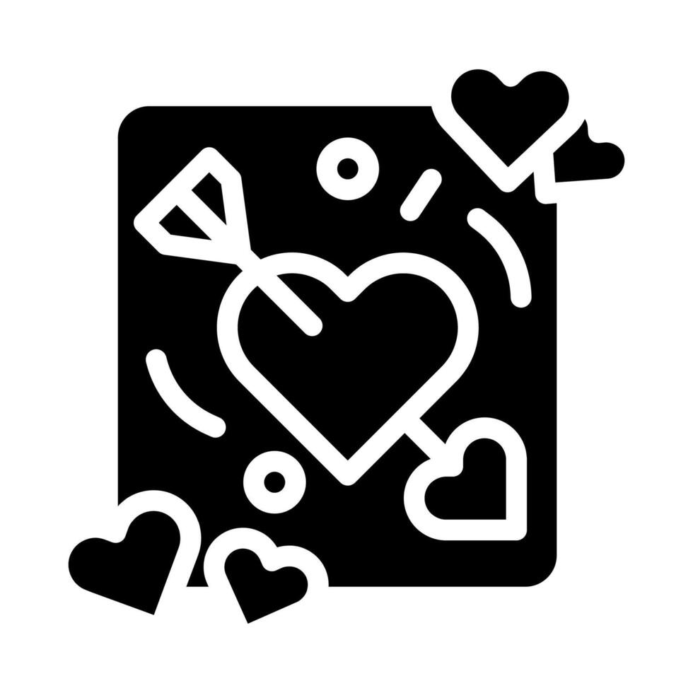 Pfeil Symbol solide Stil Valentinstag Illustration Vektor Element und Symbol perfekt.