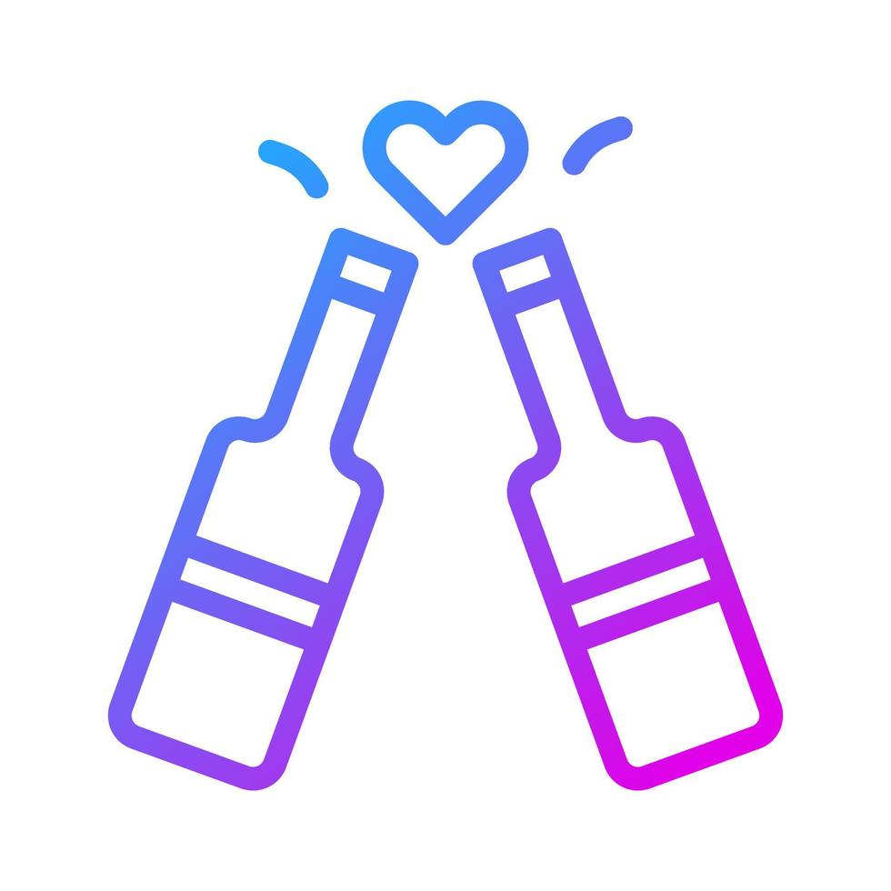 vin ikon lutning lila stil valentine illustration vektor element och symbol perfekt.