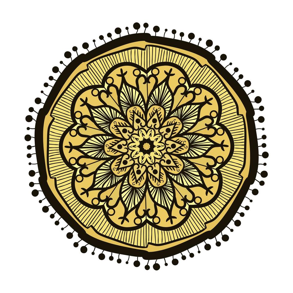 mandala linjemall vektor