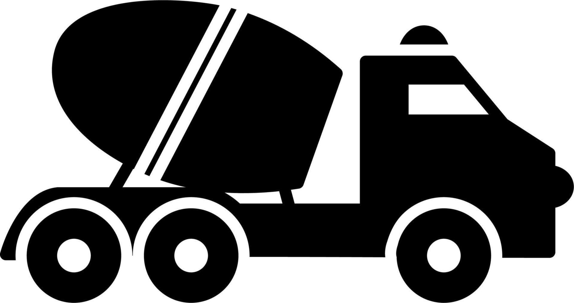 Zement-LKW-Vektor-Symbol vektor