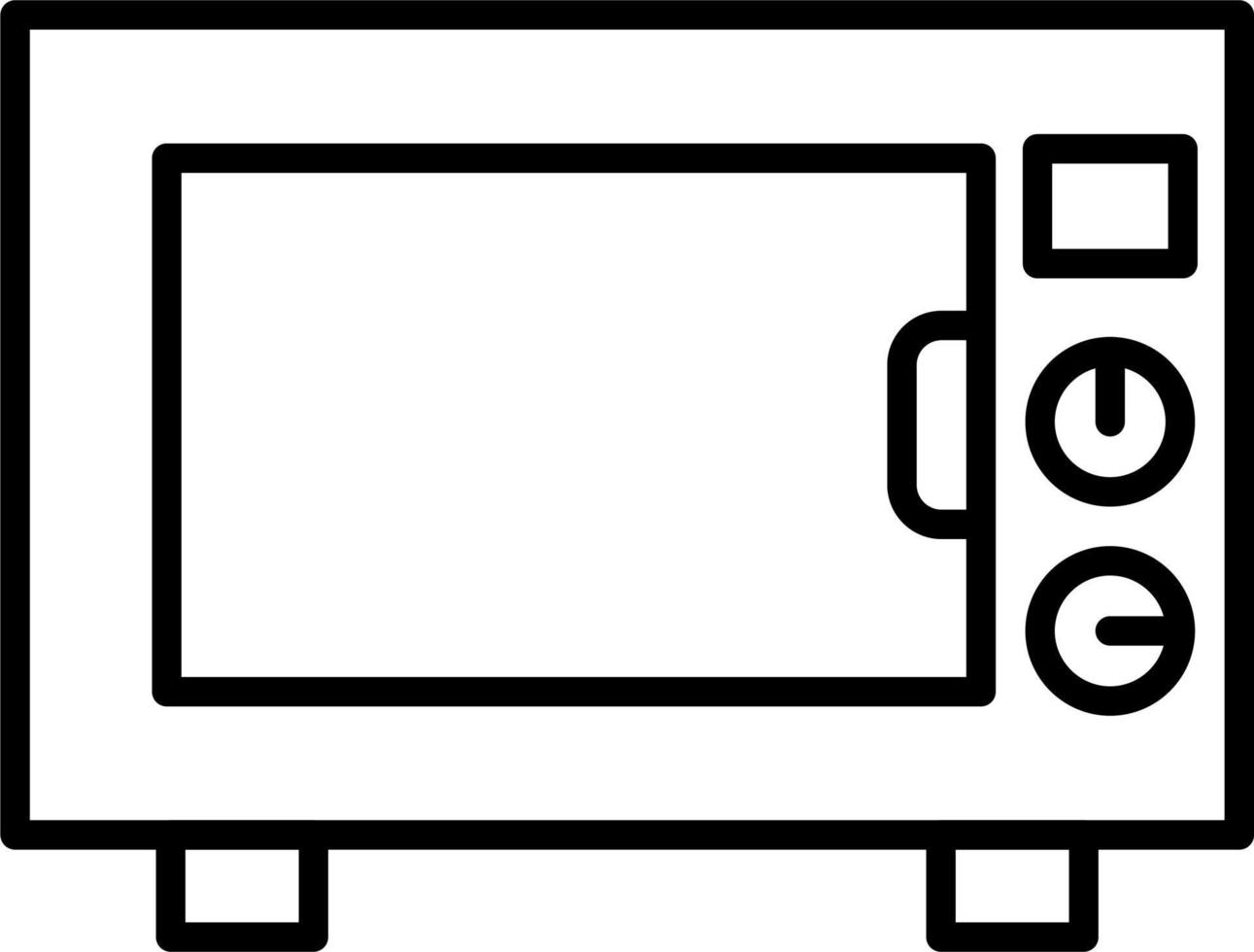 Mikrowellen-Vektorsymbol vektor