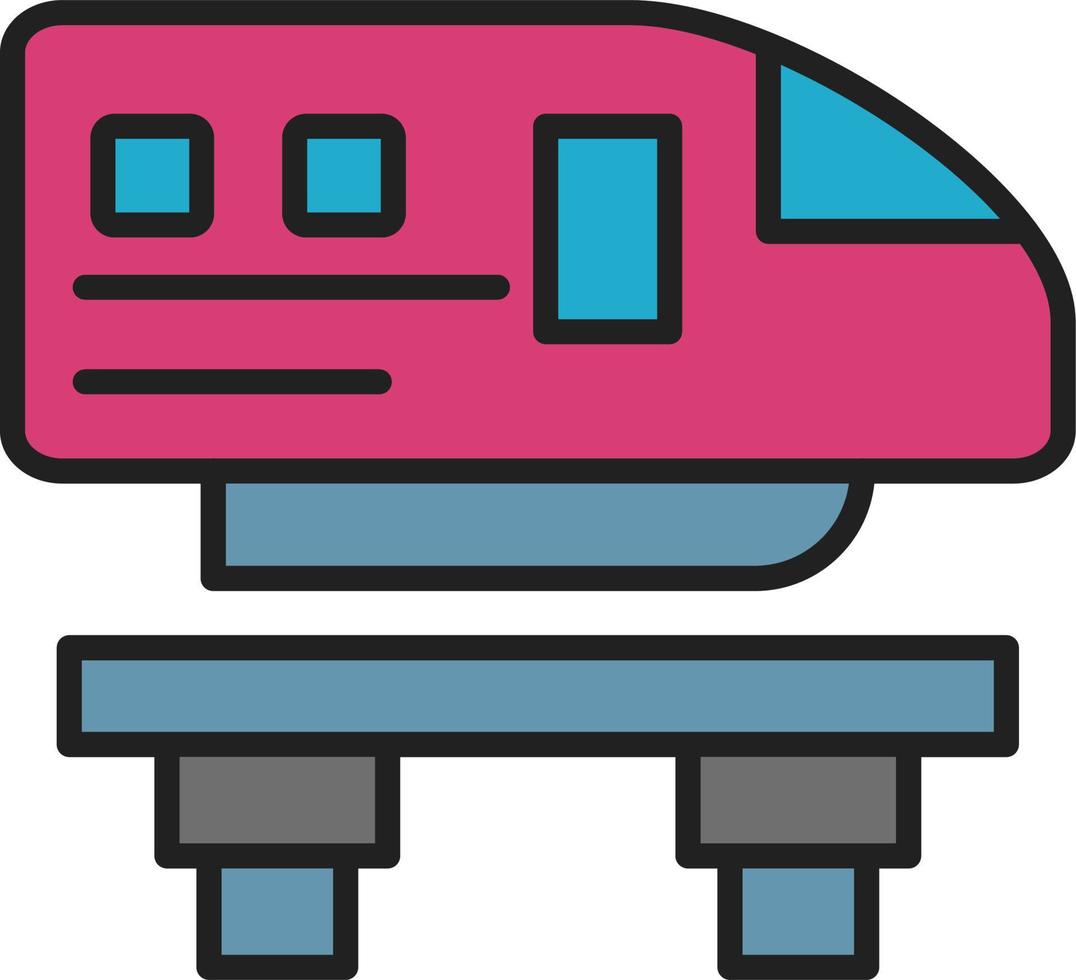 monorail vektor ikon