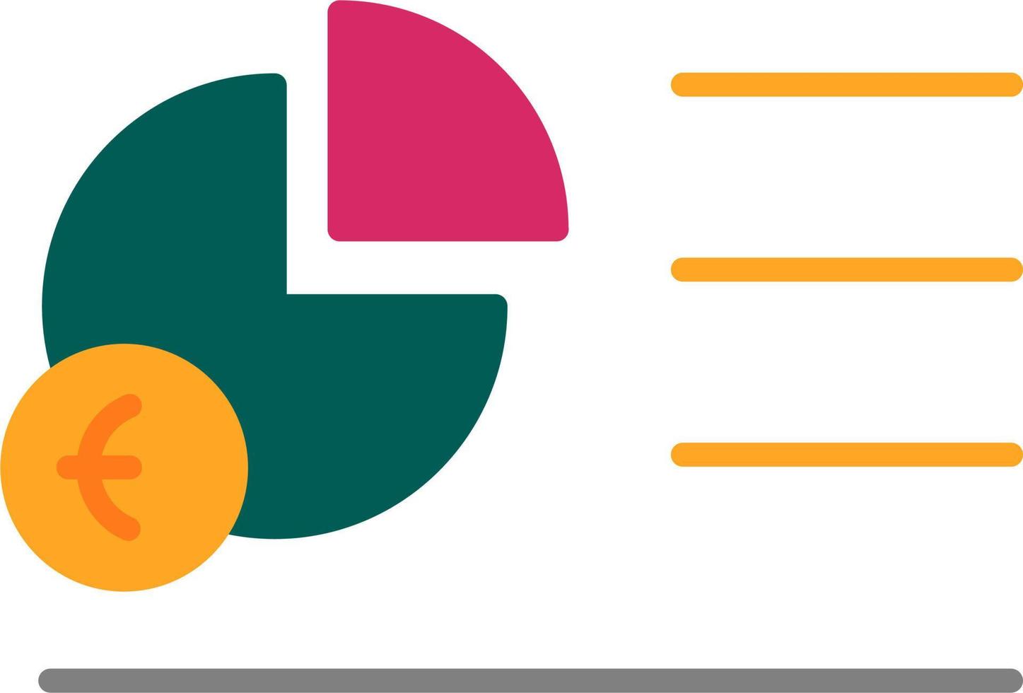 Portion Kuchen Diagramm Vektor Symbol