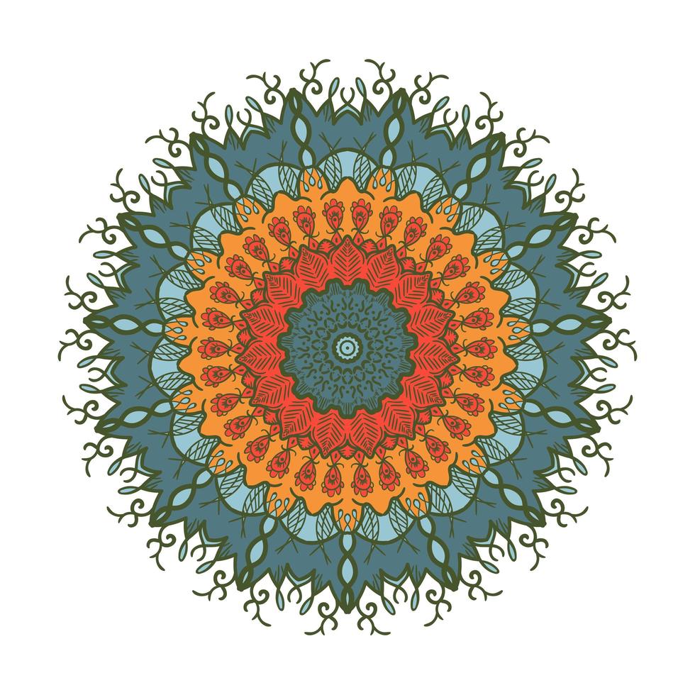 mandala linjemall vektor