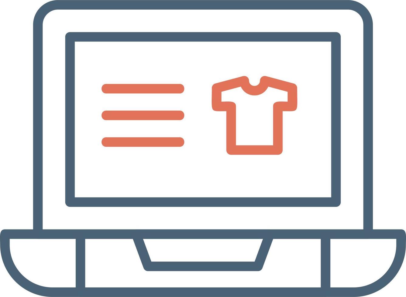 Online-Shopping-Vektor-Symbol vektor