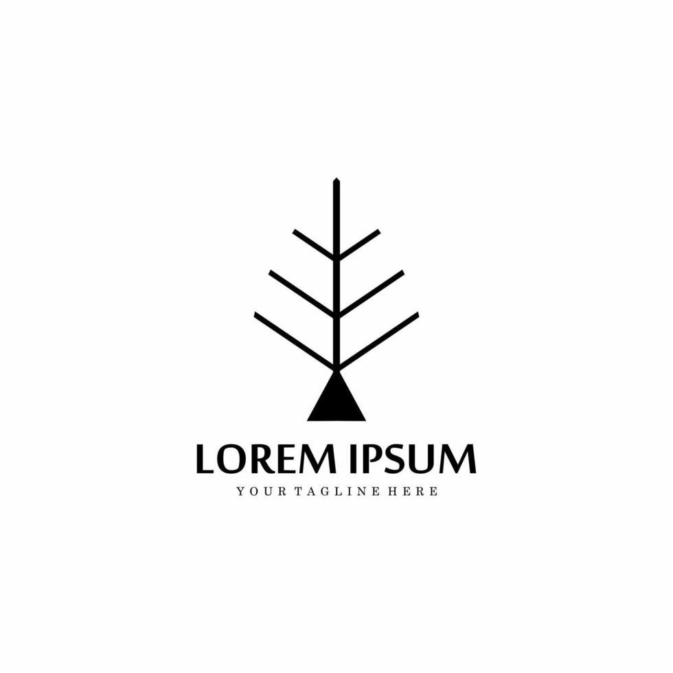 Baum Illustration Logo Vektor perfekt zum Gesundheit und Wellness Geschäft