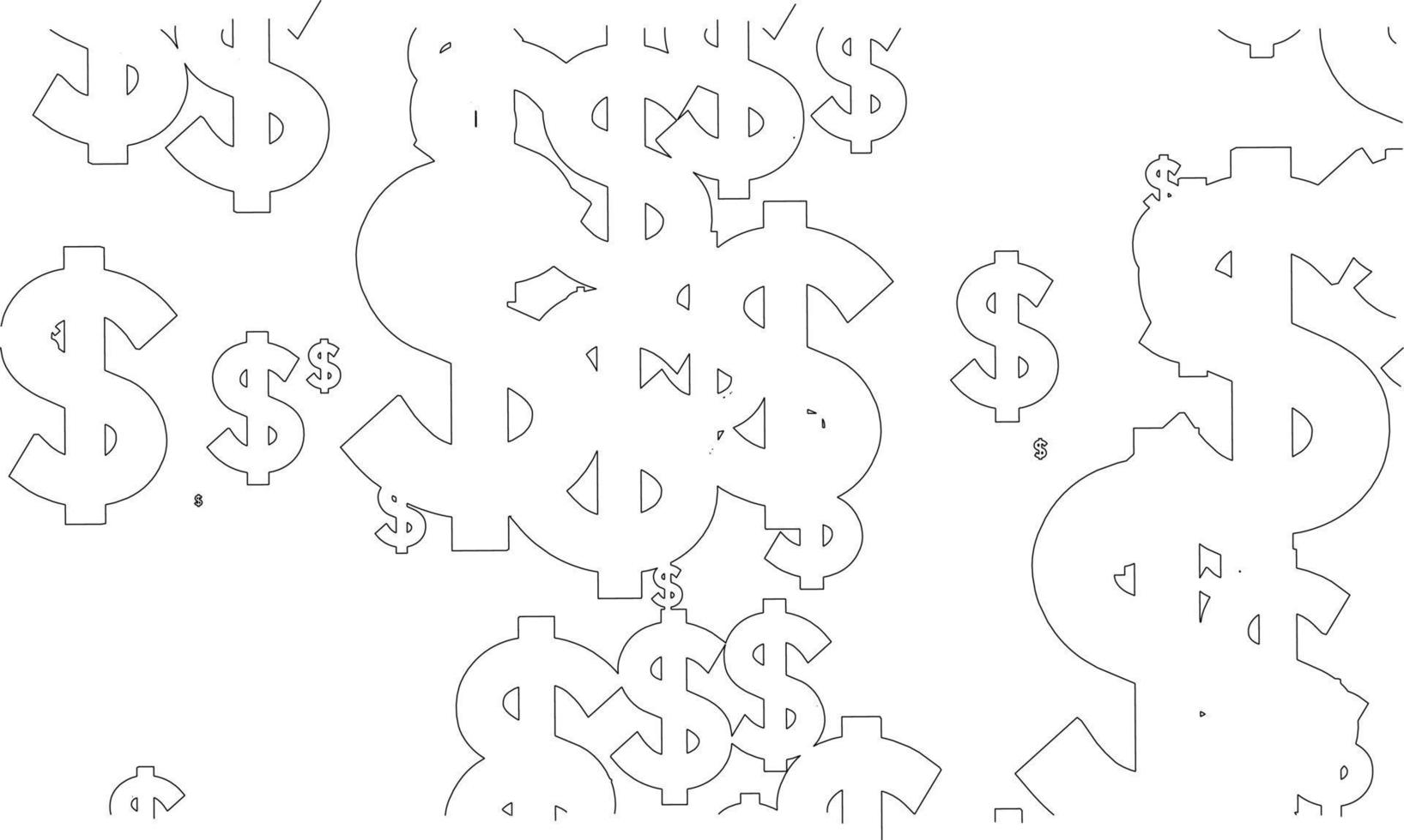 3d illustration av valuta symbol vektor