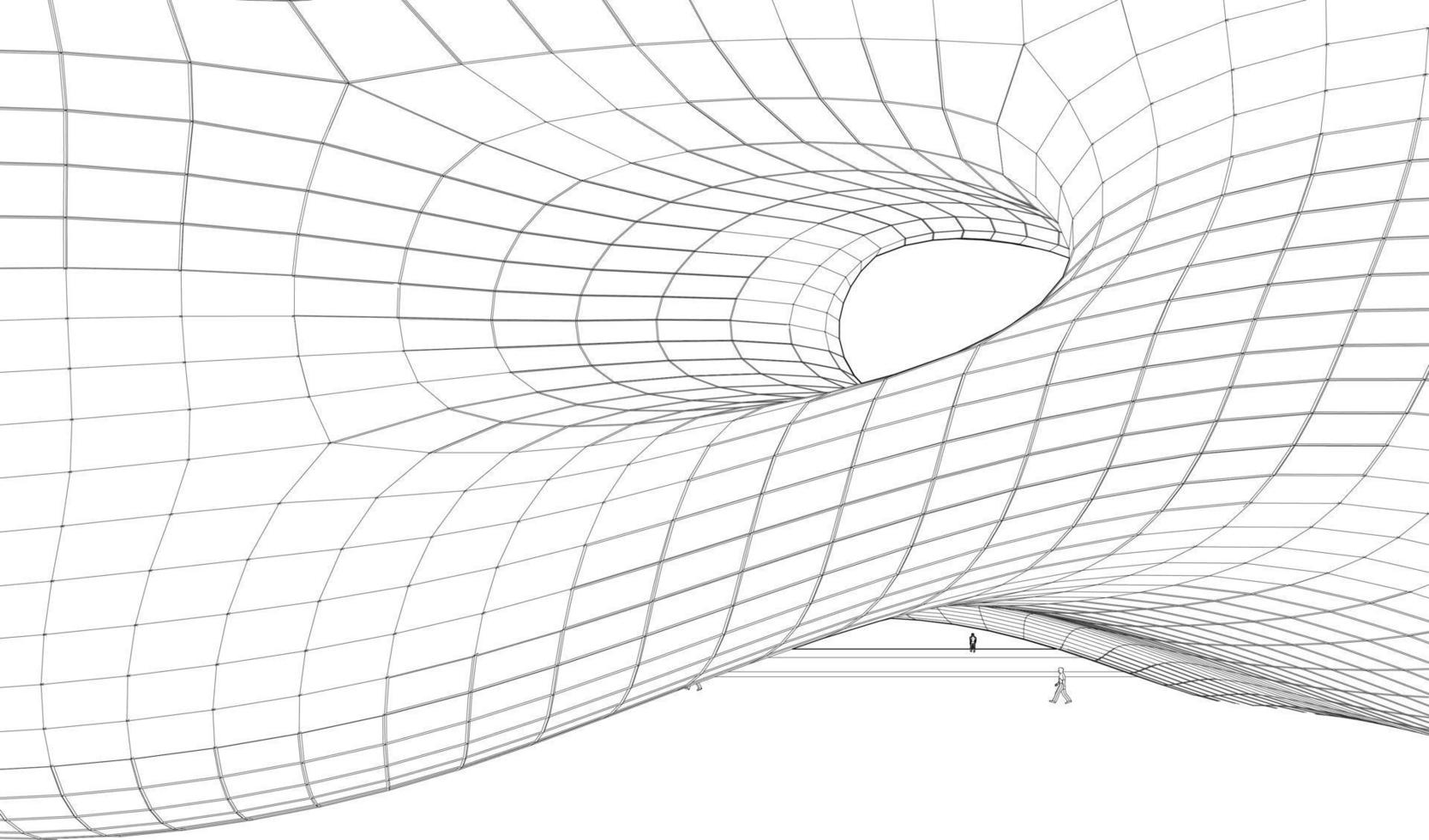 3d Illustration von Gebäude im Konzept vektor