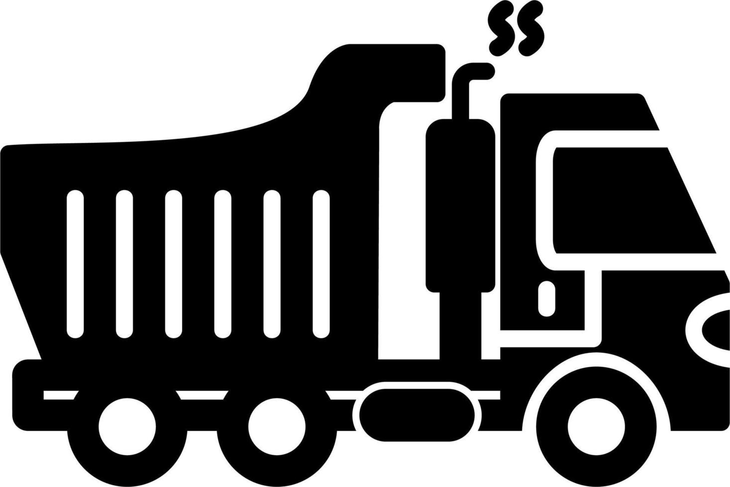 Kipper-LKW-Vektor-Symbol vektor