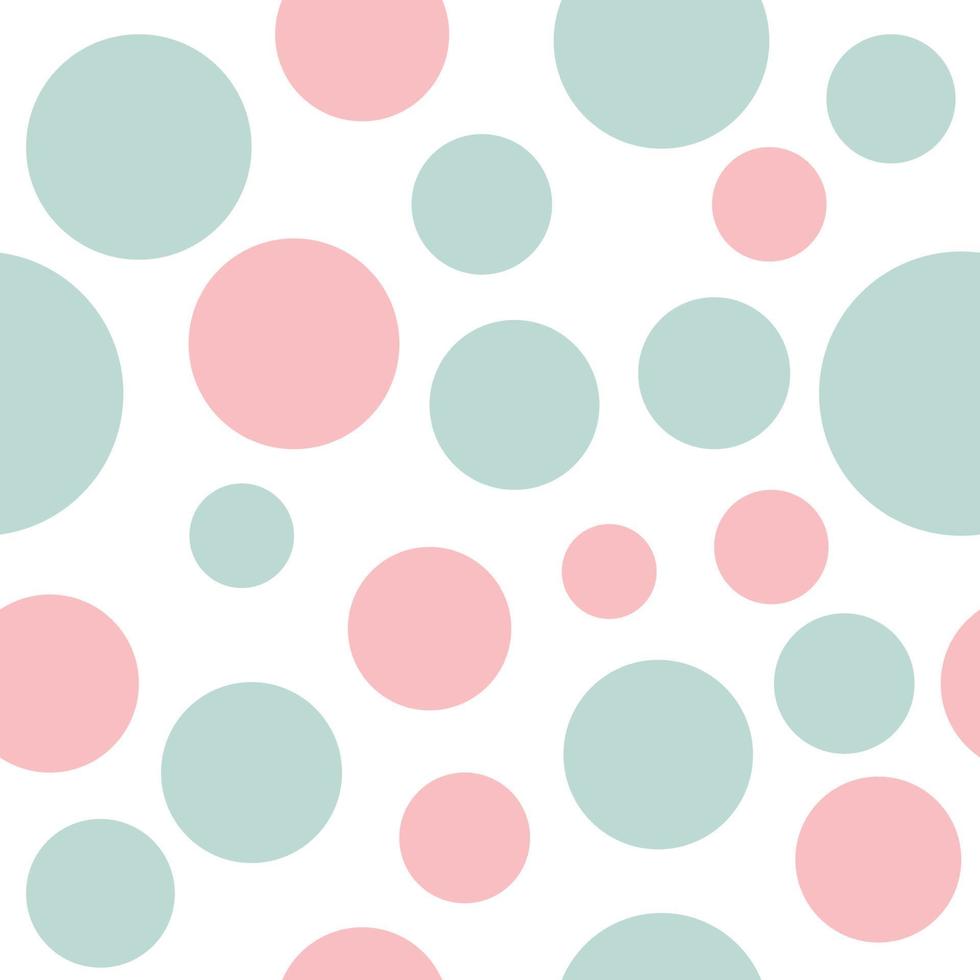 festlich Muster mit bunt wenig Kreise. chaotisch Polka Punkt Hintergrund. abstrakt runden nahtlos Muster. gepunktet Textur. vektor
