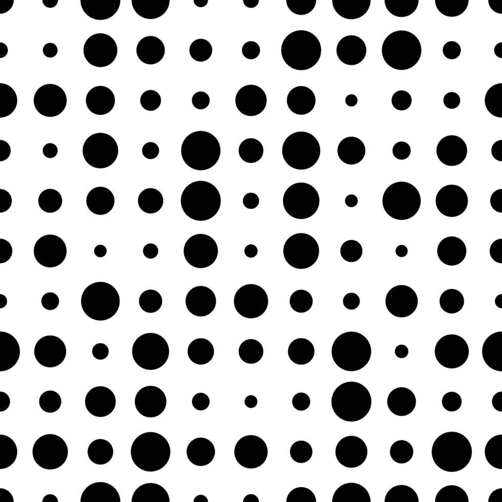 sömlös mönster med grunge halvton prickar. prickad textur. abstrakt geometrisk mönster av runda form. skärm skriva ut. vektor