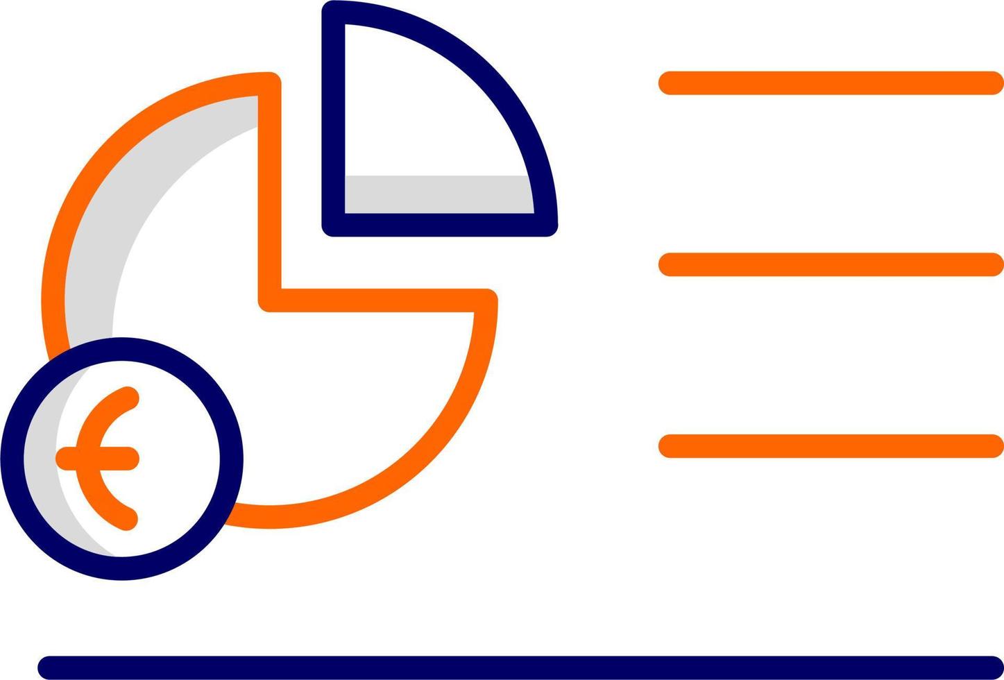 Portion Kuchen Diagramm Vektor Symbol