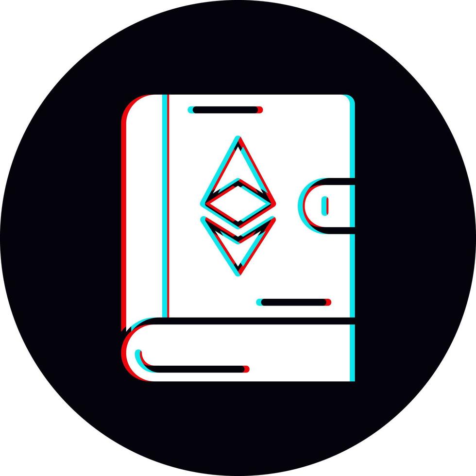 ethereum bok vektor ikon