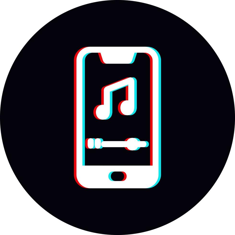 mobil musik spelare vektor ikon