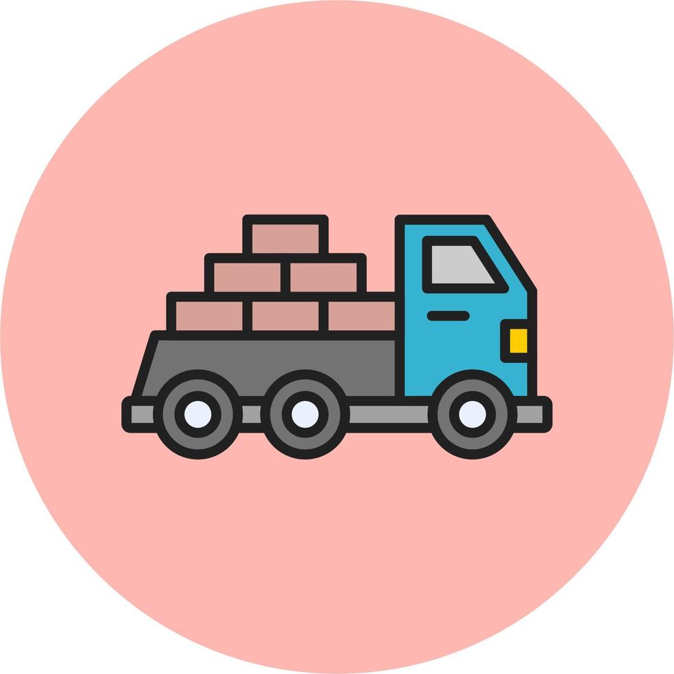 Logistik Lieferung LKW Vektor Symbol