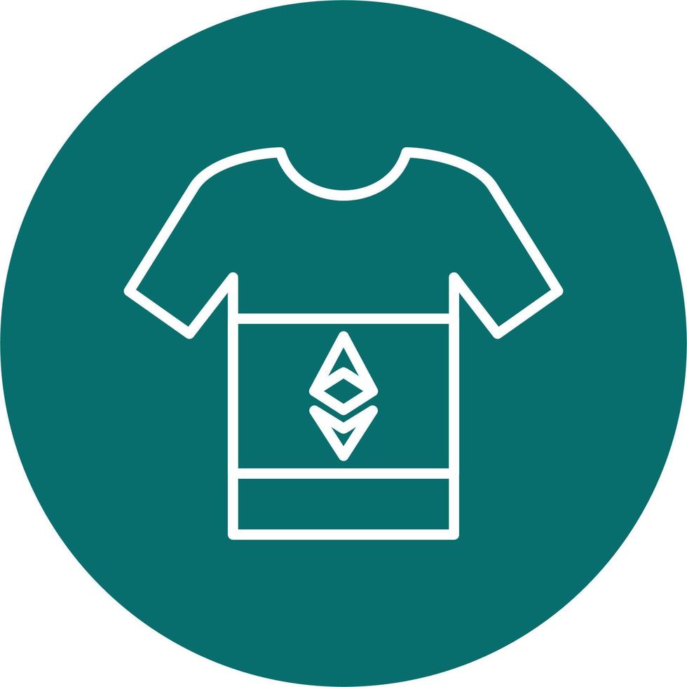 ethereum tshirt vektor ikon