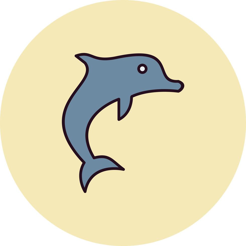 Delphin-Vektor-Symbol vektor