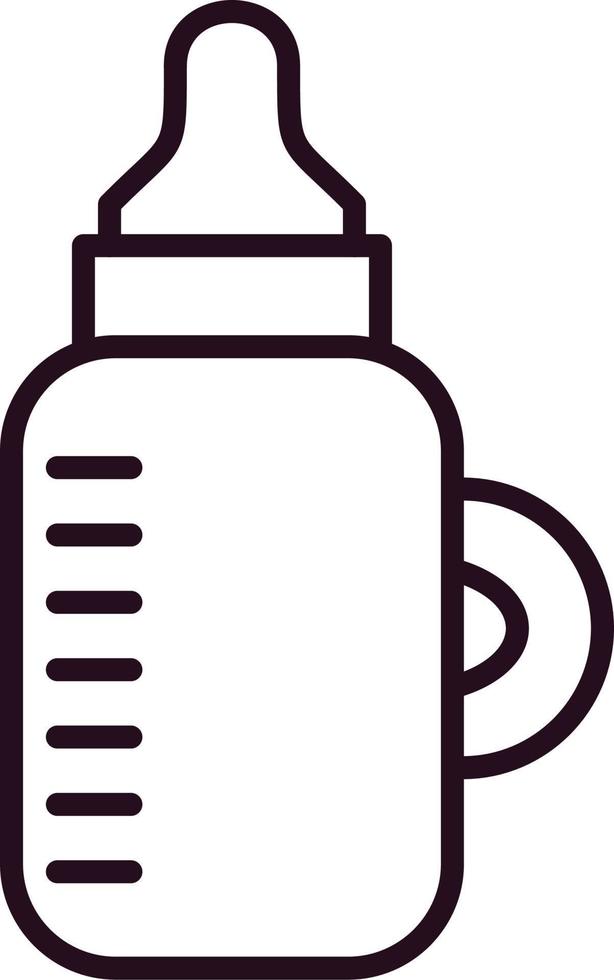Vektorsymbol für Babyflaschen vektor