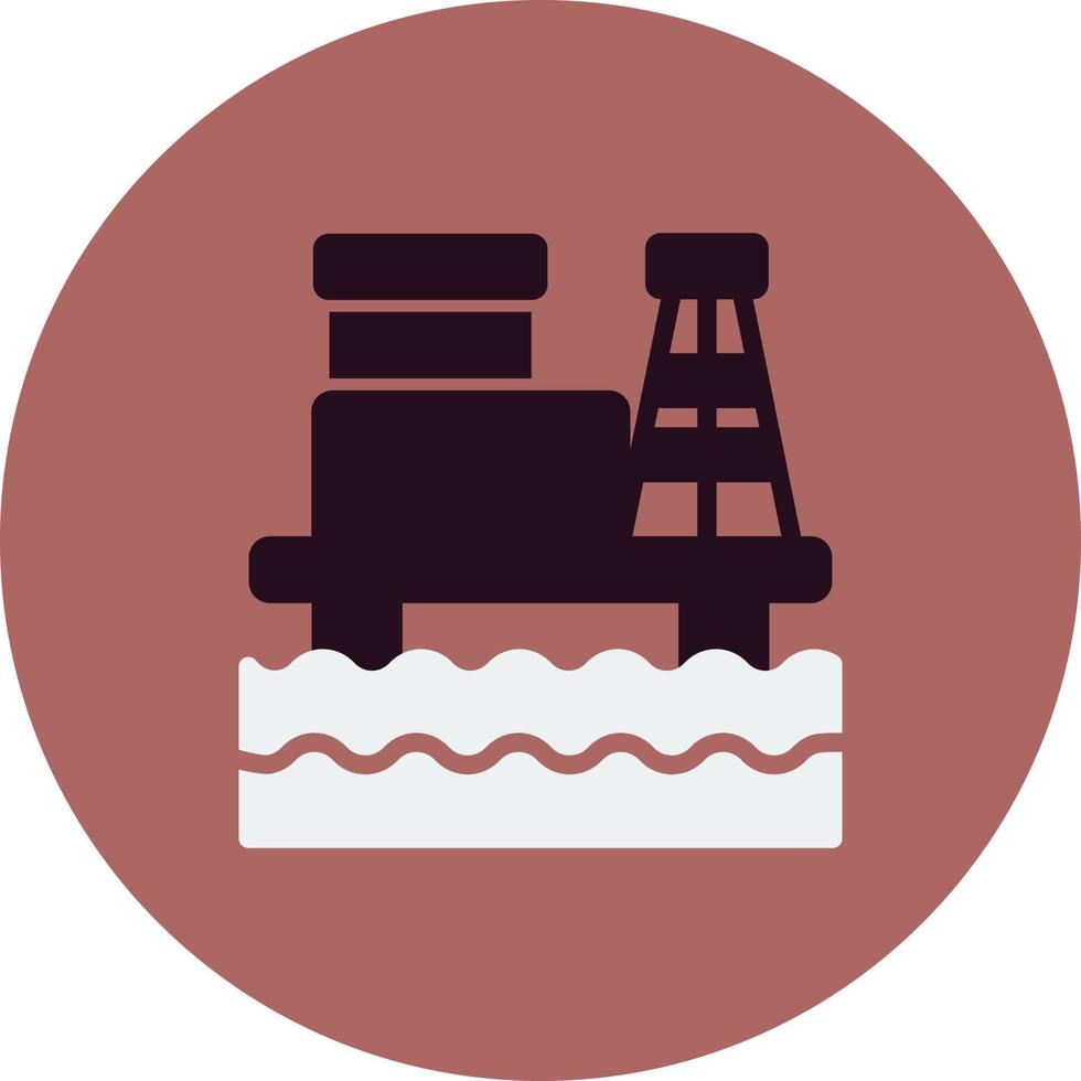 Öl rig Vektor Symbol