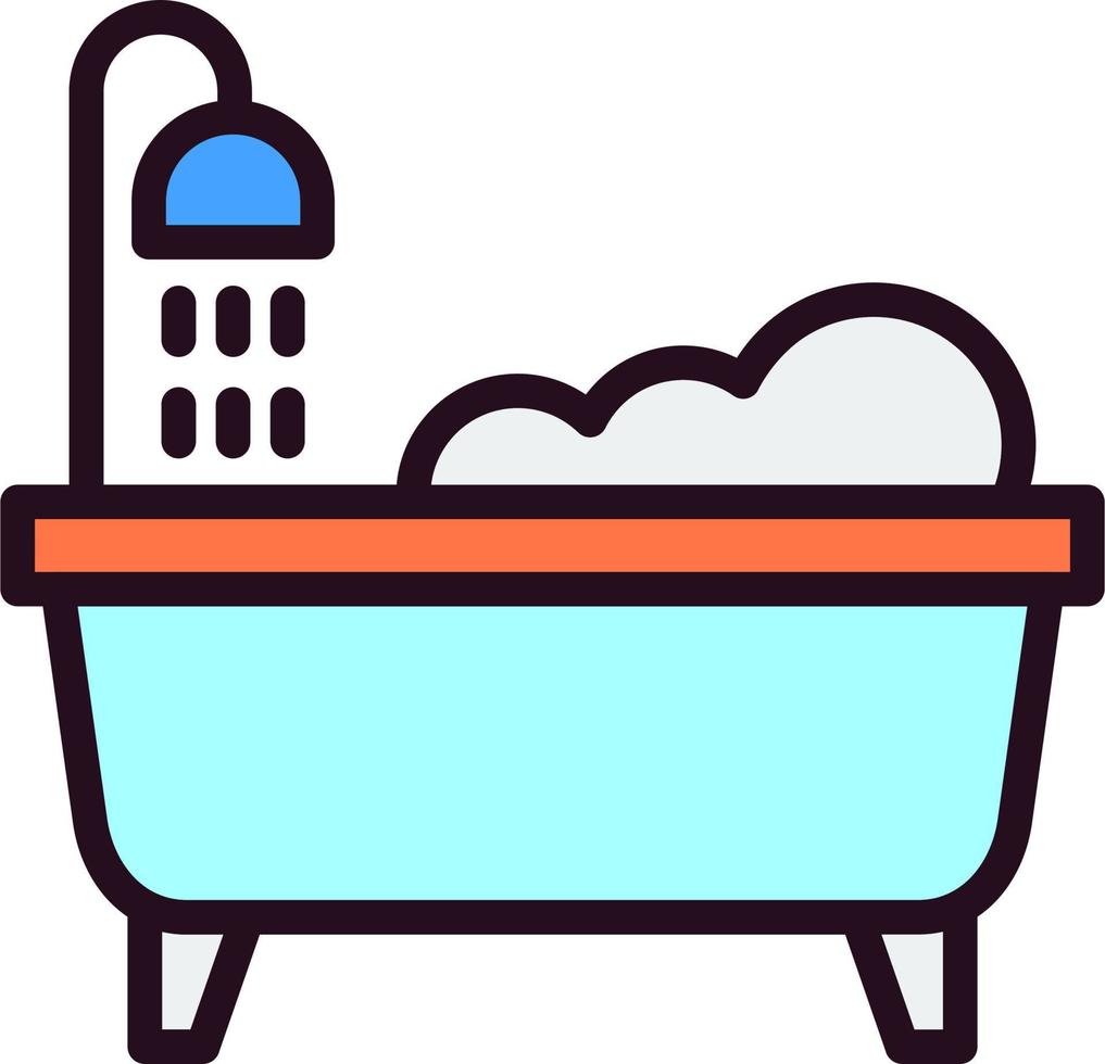 Badewanne Reinigung Vektor Symbol