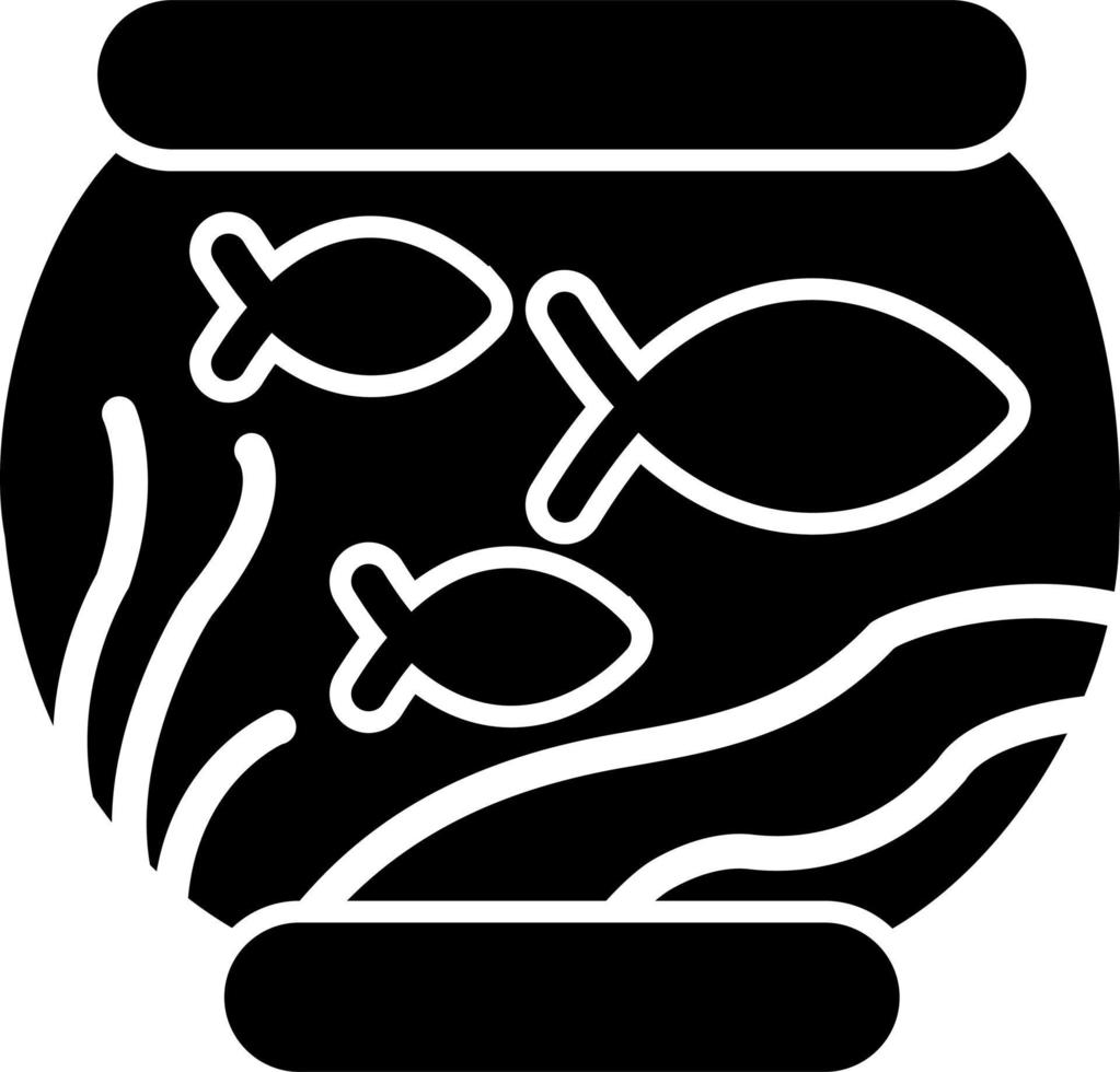 Vektorsymbol für Fischschüssel vektor