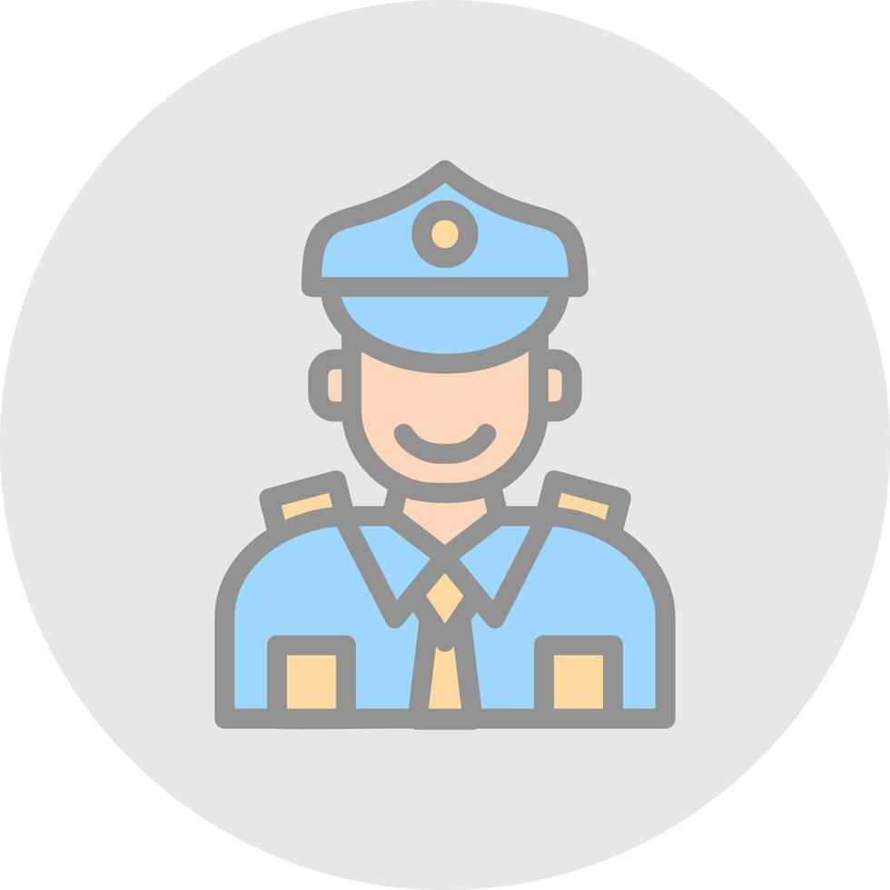 Polizist-Vektor-Icon-Design vektor