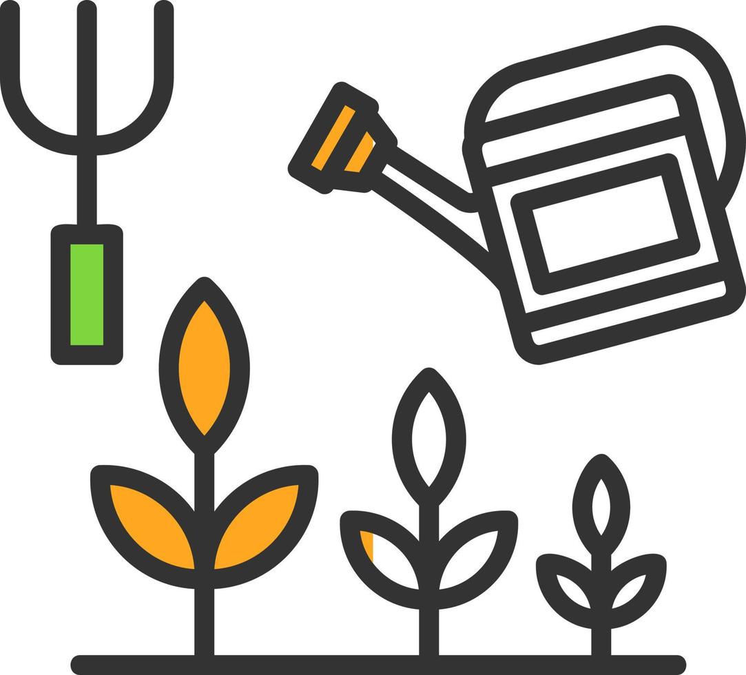 Landwirtschaft und Gartenbau-Vektor-Icon-Design vektor