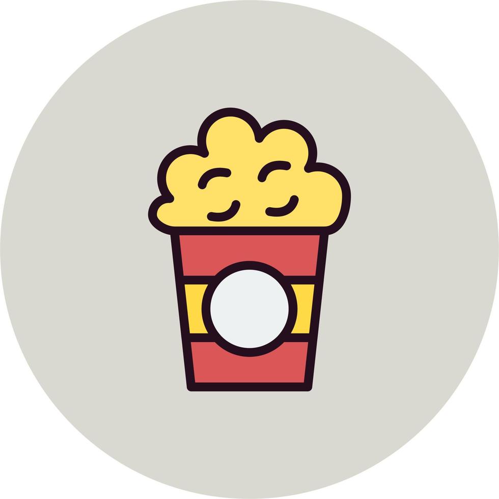 Popcorn-Vektor-Symbol vektor