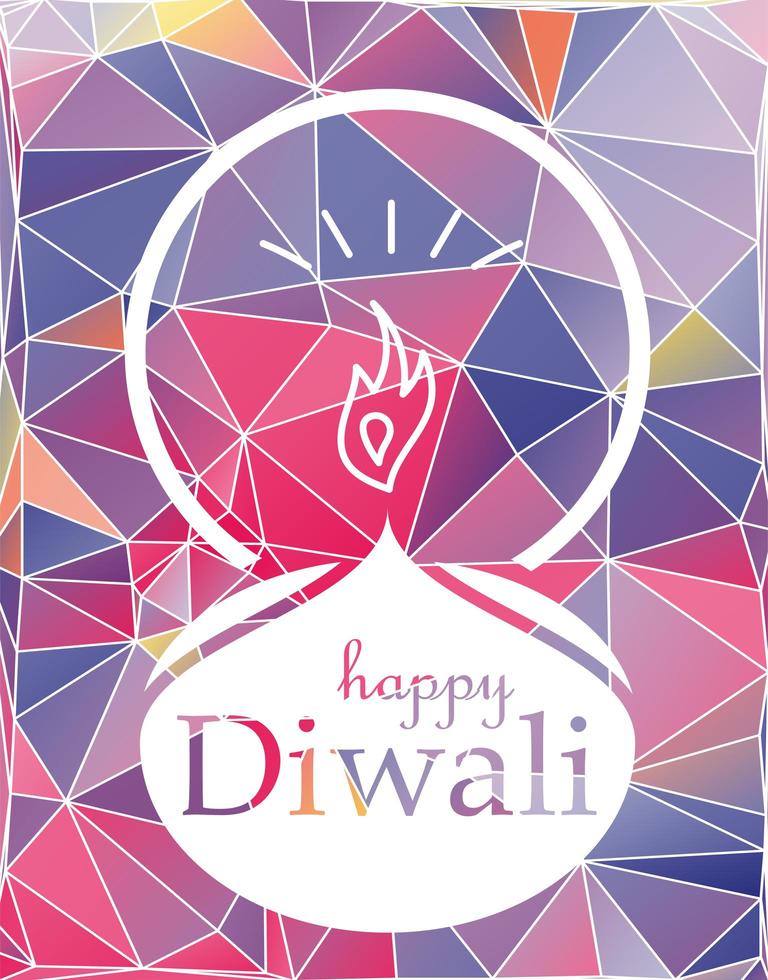 glad diwali firande banner vektor