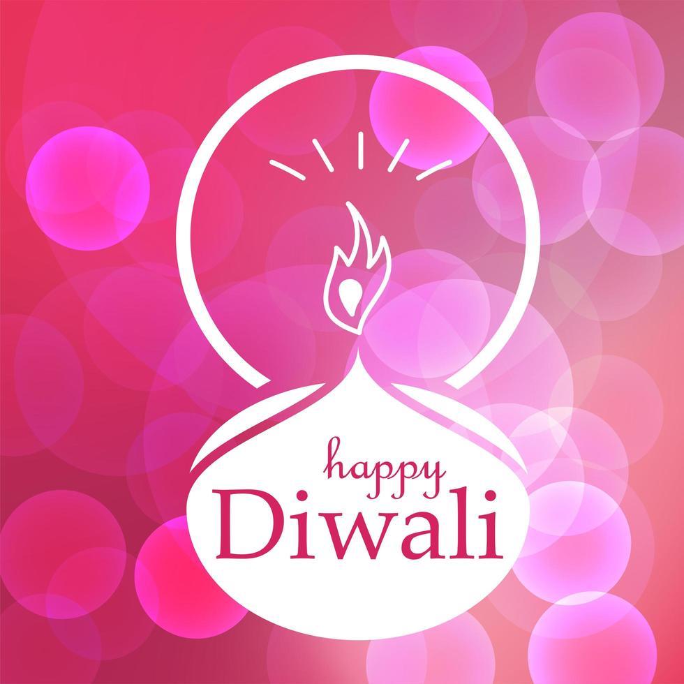 glad diwali firande banner vektor