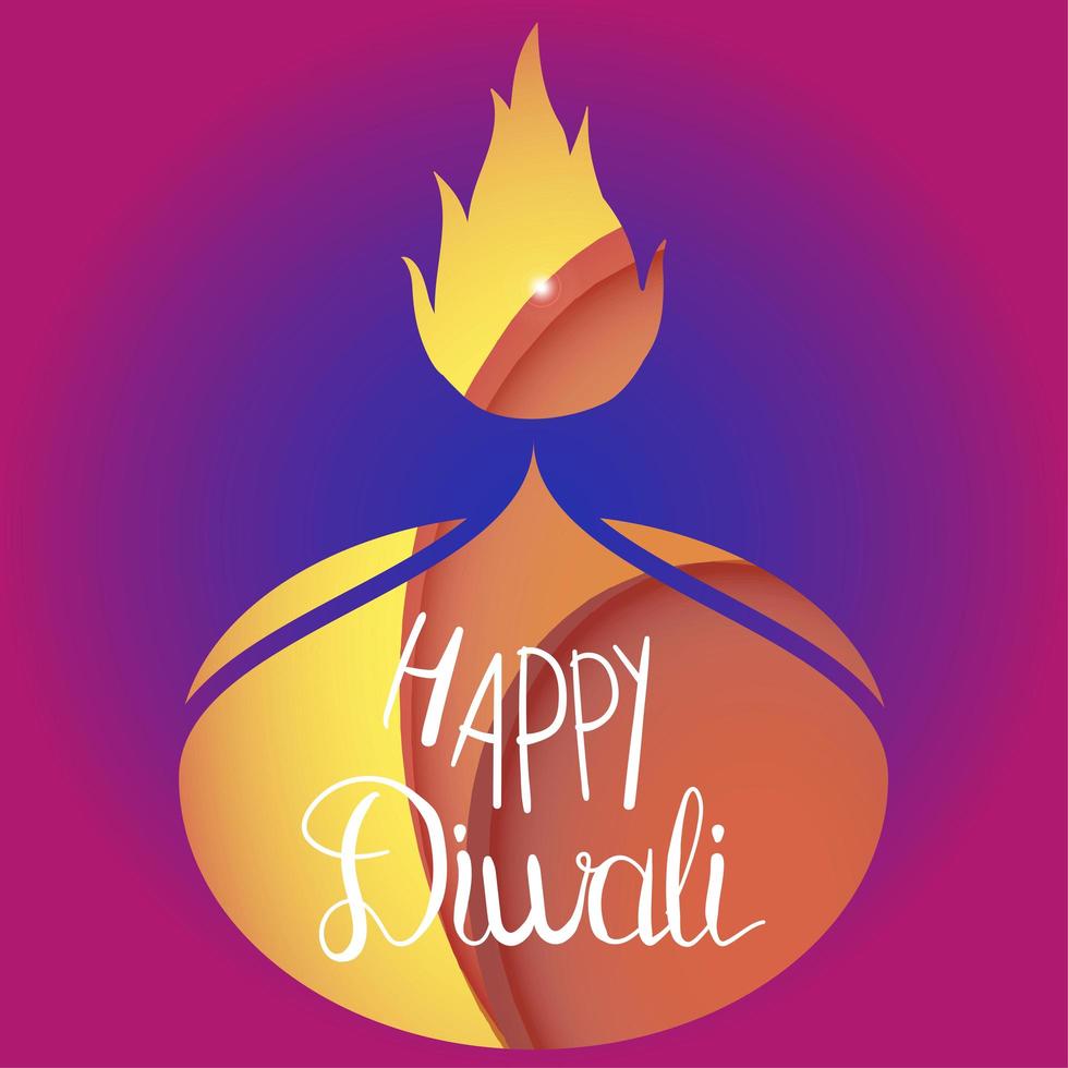 glad diwali firande banner vektor