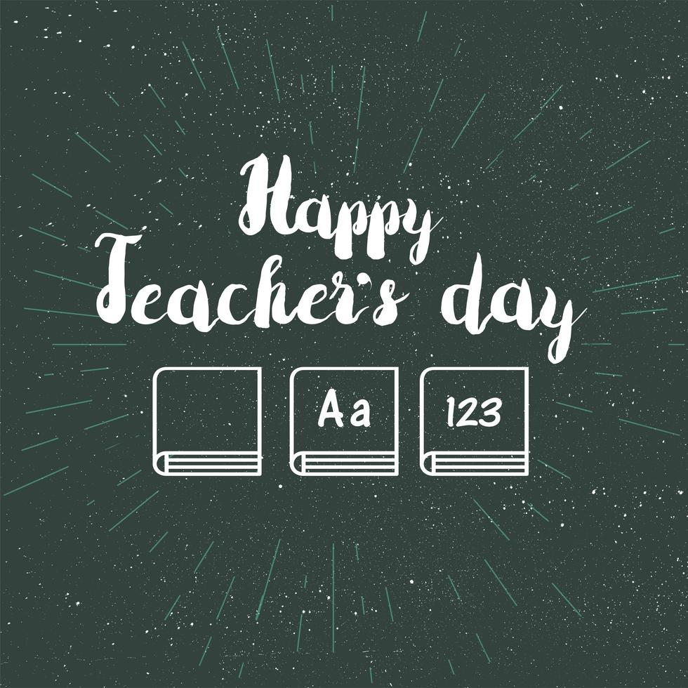 glückliche Lehrer Tag Feier Banner vektor