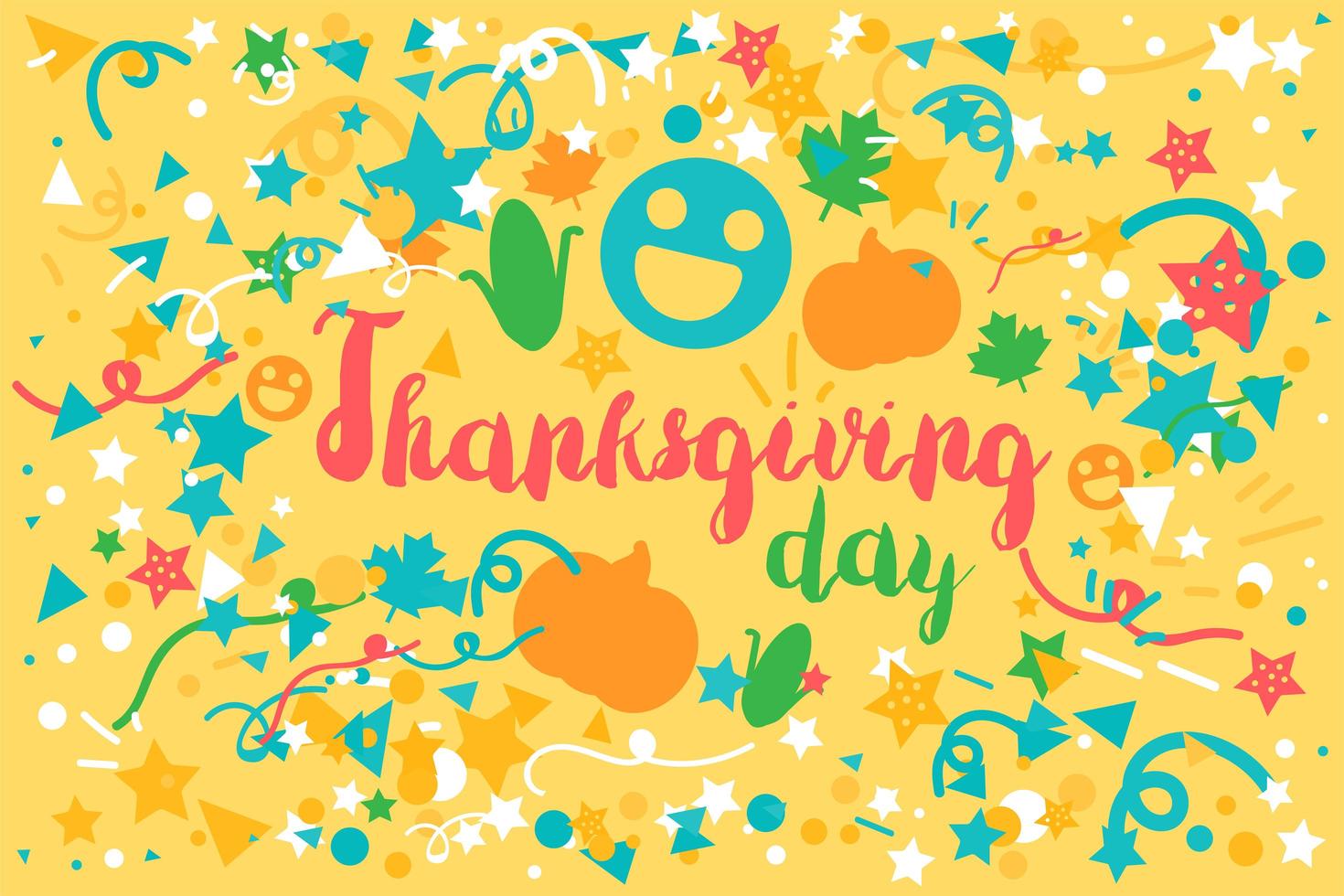 Thanksgiving Day firande banner vektor