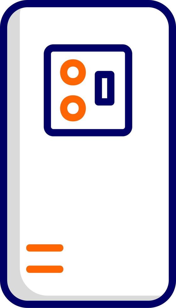 Handy, Mobiltelefon zurück Kamera Vektor Symbol