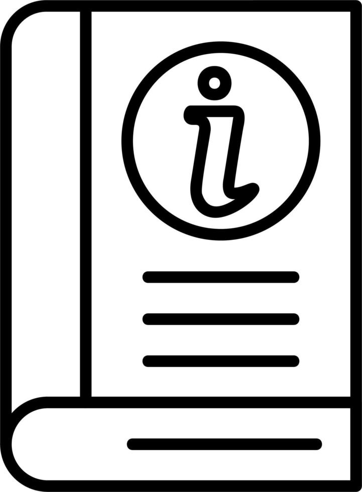 Information Buch Vektor Symbol