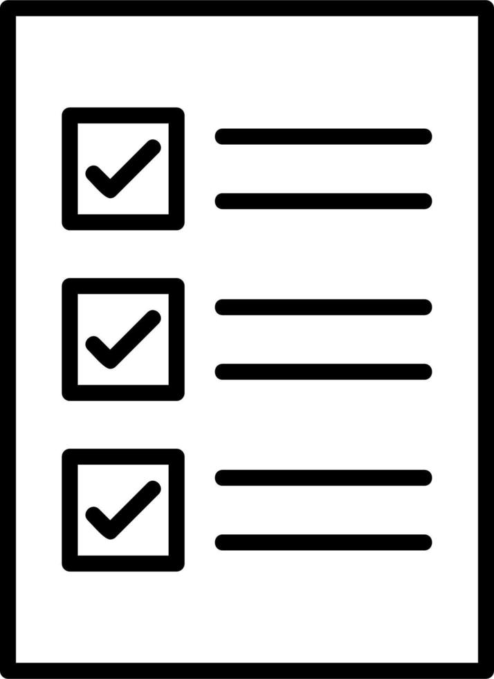 checklista vektor ikon