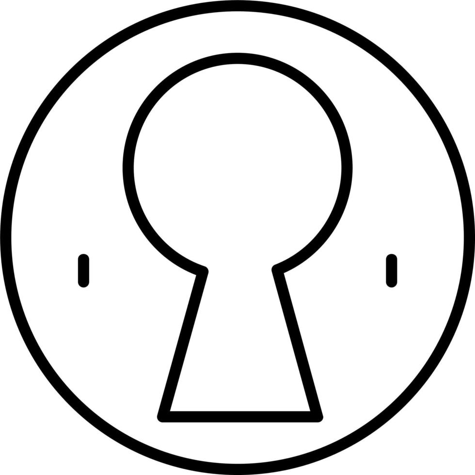 nyckelhål vektor ikon