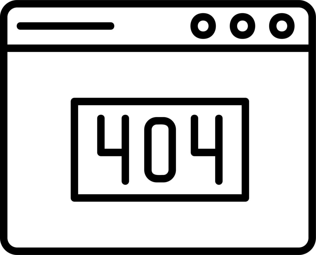 404-Fehlervektorsymbol vektor