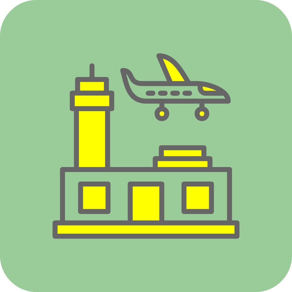 Flughafen-Vektor-Icon-Design vektor