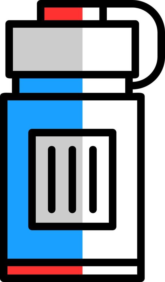 Wasserflaschen-Vektor-Icon-Design vektor