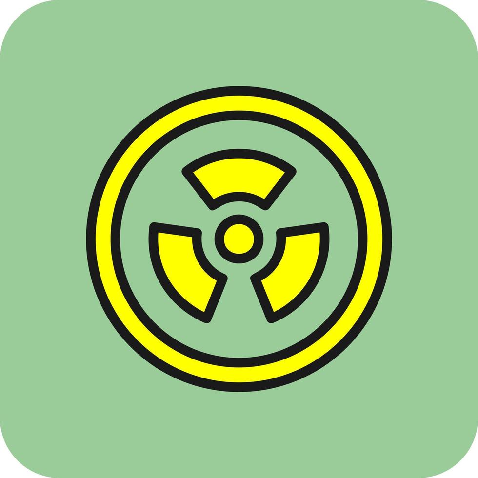 radioaktivitet vektor ikon design