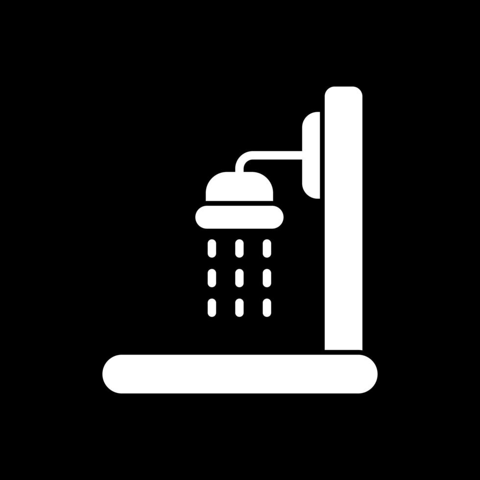 Dusche-Vektor-Icon-Design vektor