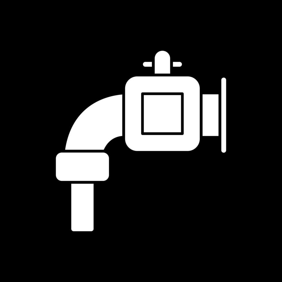 Wasserrohr-Vektor-Icon-Design vektor