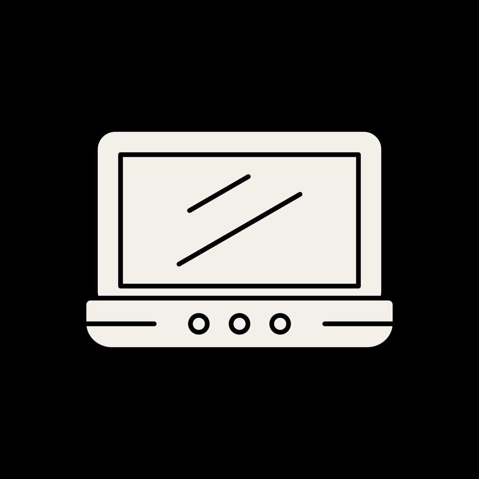 Laptop-Vektor-Icon-Design vektor