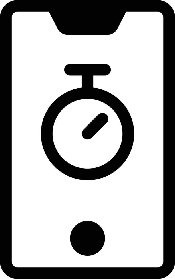 mobil timer vektor illustration på en bakgrund.premium kvalitet symbols.vector ikoner för begrepp och grafisk design.